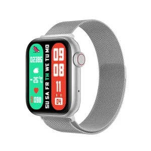 DAORKOW Ultra-Thin Smartwatch with 1. 96&quote; HD AMOLED Display, Silicone Strap, AI Voice Assistant, Wireless Calling, Music Control, 100+ Sports Modes, Water Resistance, USB Charging, Alloy Body, Lithium Battery-Polymer, Perfect Gift for Her or Yoursel