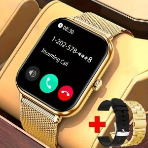 Sports Smartwatch - 1.83-inch HD Display, 1000mAh Rechargeable Battery, Wireless Calling & GPS Tracking, 100+ Sports Modes, Silicone Strap, USB Charging, Perfect Holiday Gift for Valentine'S Day, Thanksgiving, Independence Day, Smart Watch for Android Pho