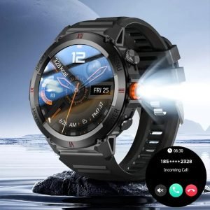 AI Voice Assistant High-Definition Touch Screen - Clip-On 2-in-1 Wireless Earphones Smartwatch, Multifunctional Smart Watch, Sedentary Reminder/Music Control