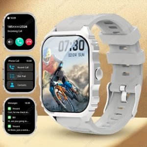 Men's Business Smart Watch for Men / with Wireless Call & Message Sync / Sports Fitness Tracker / Wallpaper / for iPhone & Android / Office Wearable Tech / Modern Smartwatch Design / Minimalist Smartwatch / Lightweight Wearable / Scratchresistant Display