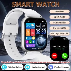 Motorola Moto Watch 120 36.3mm Smartwatch with AI functionality, AMOLED display