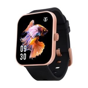 Wireless Smartwatch for Women with Touchscreen, Wireless Calls, Voice Assistant, 20 Sport Modes, Music & Pedometer – Golden, Pink, Burgundy Strap Options – Ideal Gift for Home Use, Fitness Tracking Watch | Sparkling Case Watch | Decorative Watch Face, Sma